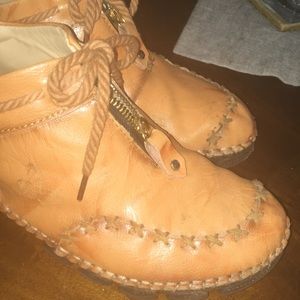 Custom Made Short Boots Full Leather Fits Size 9-1/2 - 10 Women’s